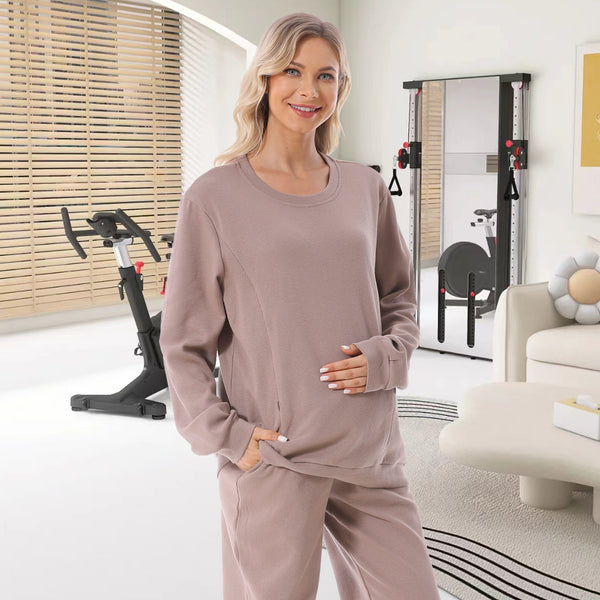 Sudadera de Lactancia Térmica para Embarazadas - Otoño e Invierno