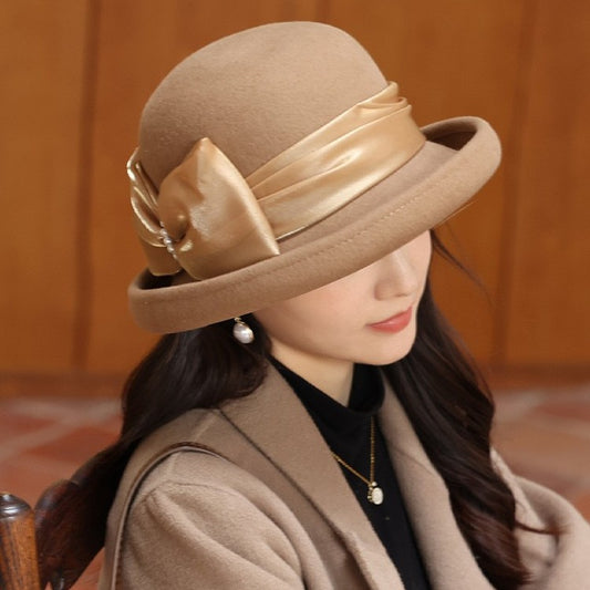 Gorro Balde Retro de Lana - Estilo Versátil para Otoño e Invierno