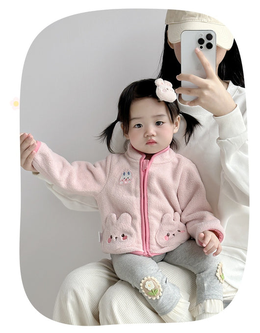 Abrigo Polar Infantil Conejo Adorable para Otoño e Invierno - Image 12