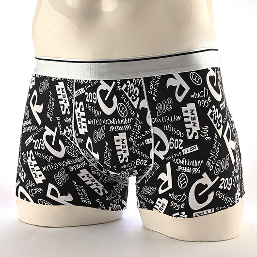Boxers Hombre Estampado Floral Seda de Hielo Cintura Media Transpirables - Image 71