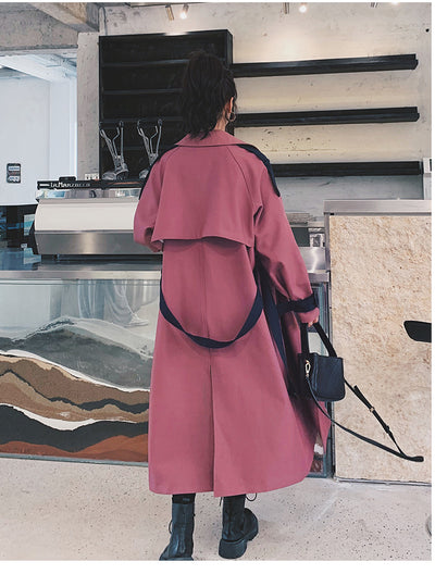 Abrigo Elegante Hasta la Rodilla Estilo Coreano Primavera Otoño - Image 4