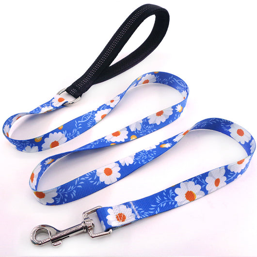 Correa de Adiestramiento para Perros con Diseño Floral - Image 3
