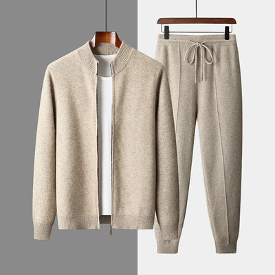 Cardigan de Lana para Hombre con Cuello Alto y Cierre de Cremallera - Image 6