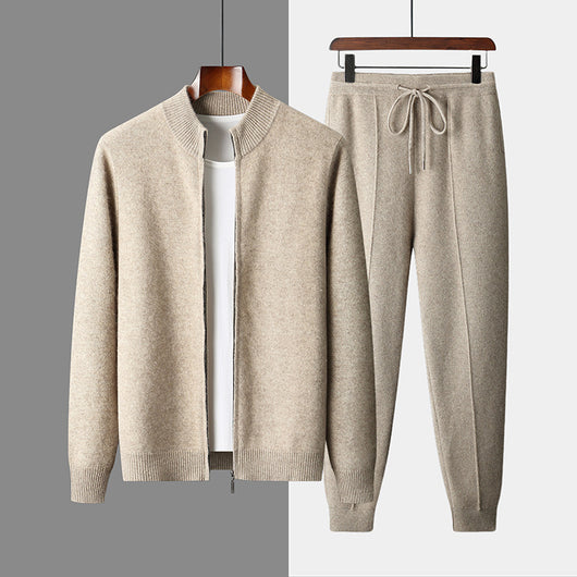 Cardigan de Lana para Hombre con Cuello Alto y Cierre de Cremallera - Image 6