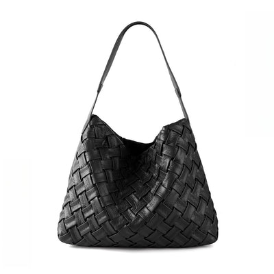 Bolso de Cuero Plisado con Gran Capacidad - Bolsa de Hombro Portátil y Elegante - Image 13