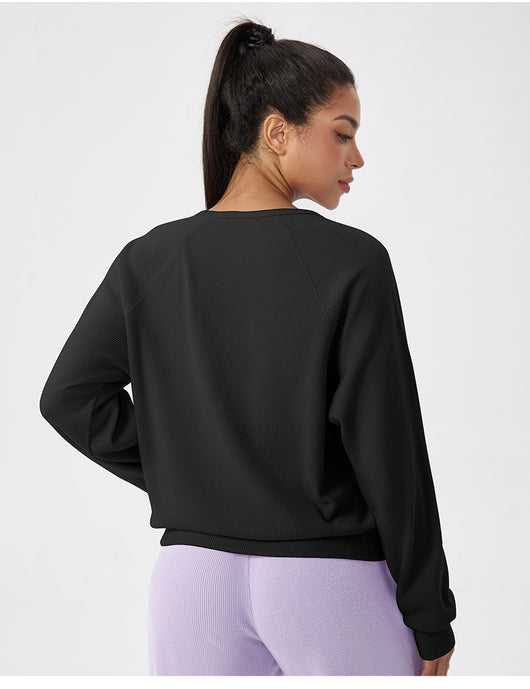 Blusa Deportiva Holgada de Manga Larga para Mujer - Image 8