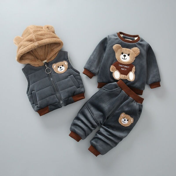 Conjunto Térmico Infantil de Tres Piezas con Doble Capa y Forro Polar - Image 5