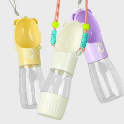 Botella de Agua Portátil 2 en 1 para Perros y Gatos con Comedero Integrado - Image 6