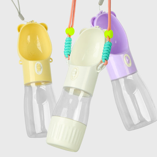 Botella de Agua Portátil 2 en 1 para Perros y Gatos con Comedero Integrado - Image 6
