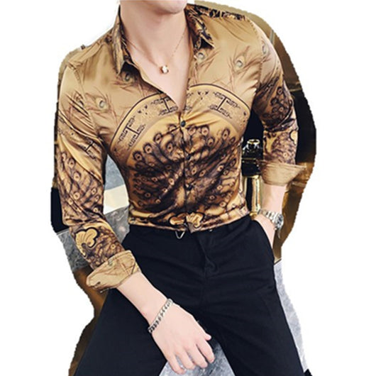Camisa Slim Coreana de Manga Larga - Image 8