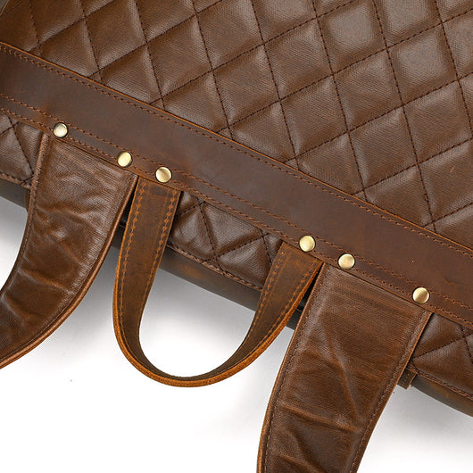 Mochila Retro Cuero Crazy Horse para Hombre - Bolso Escolar Vintage - Image 14