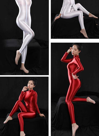 Pantalones de Culturismo Silky - Brillo Oleoso, Máxima Elasticidad y Ligereza - Image 10