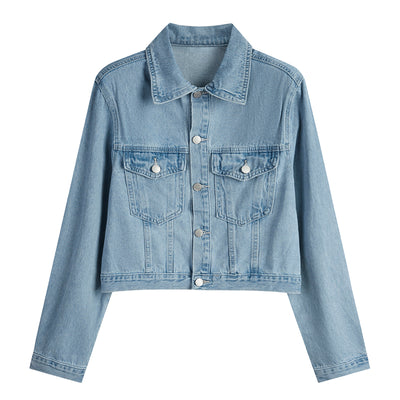 Chaqueta Denim Suelta Casual Trendy para Mujer - Image 8