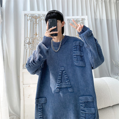 Suéter Cardigan Hombre Talla Grande Algodón Tejido Suelto - Image 8