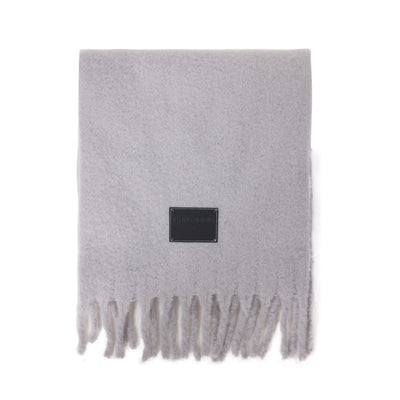 Bufanda de Lana Gruesa con Flecos Lisos para Mujer - Abrigo Cálido para el Cuello - Image 14