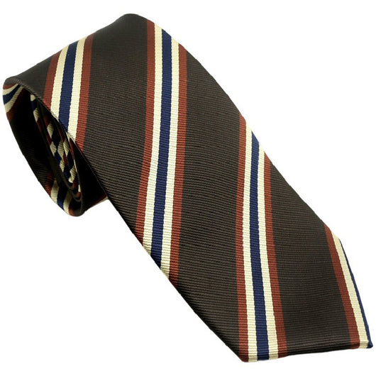 Corbata Retro Naranja Rojo Rayas Clásicas 8CM para Hombre - Image 5