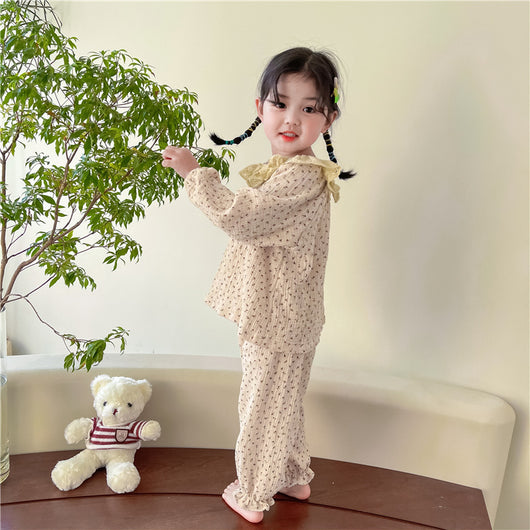 Bata de Casa Coreana Estilo Pastoral con Flores - Image 7