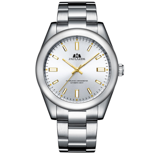 Reloj Automático de Acero con Esfera Luminosa - Image 3