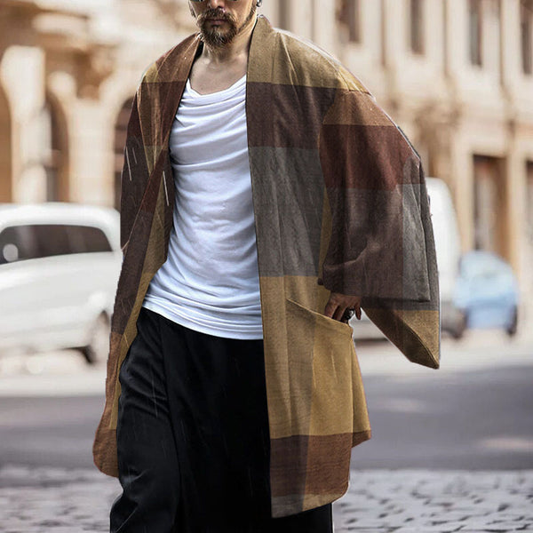 Capa Camisa Holgada de Costura Suelta para Hombre