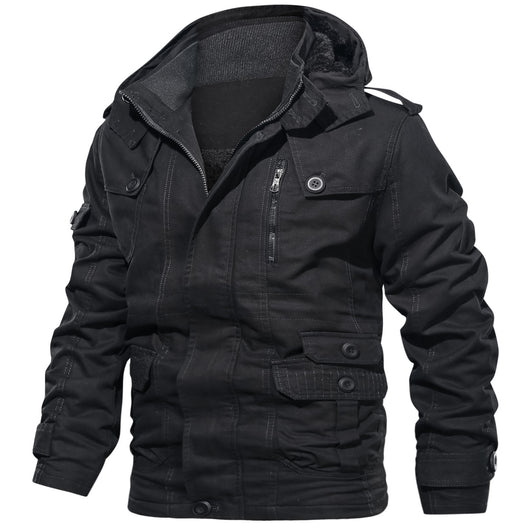 Chaqueta Acolchada Multi-bolsillos Premium Terciopelo Grueso - Image 7