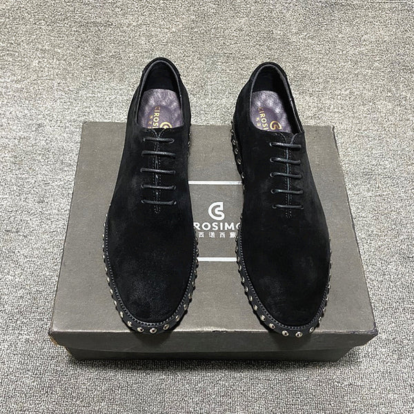 Zapatos de Cuero Charol para Hombre - Diseño Ejecutivo con Punta Remachada