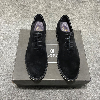 Zapatos de Cuero Charol para Hombre - Diseño Ejecutivo con Punta Remachada