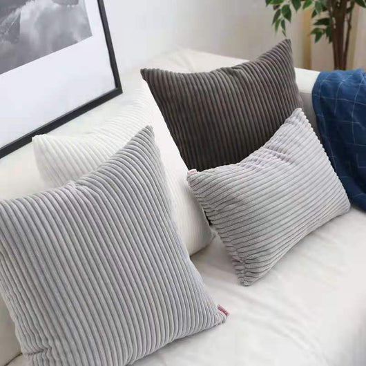 Funda de Almohada Cojín Nórdico de Pana Liso para Sofá, Dormitorio y Oficina - Image 12