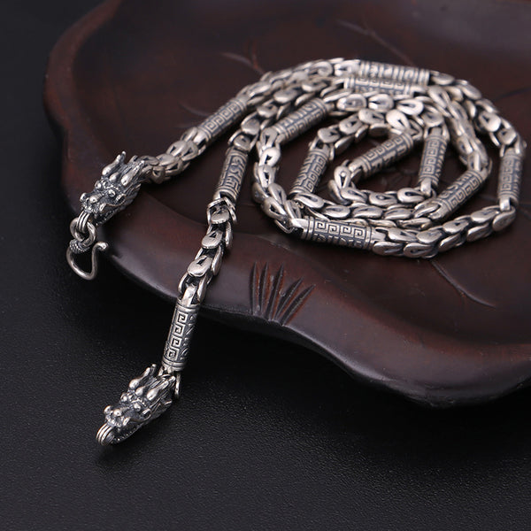 Collar Vintage Tailandés para Hombre en Plata Esterlina S925