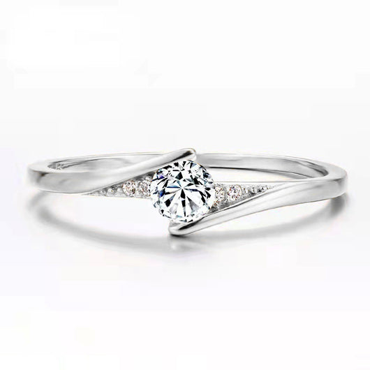 Anillo de Compromiso Dorado en Aleación, Diseño Redondo - Image 9