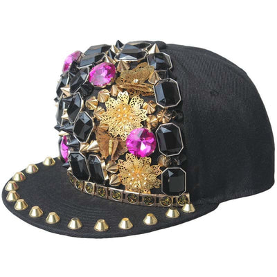 Gorra Harajuku Estilo Europeo Americano con Calavera y Remaches Cruzados - Image 7