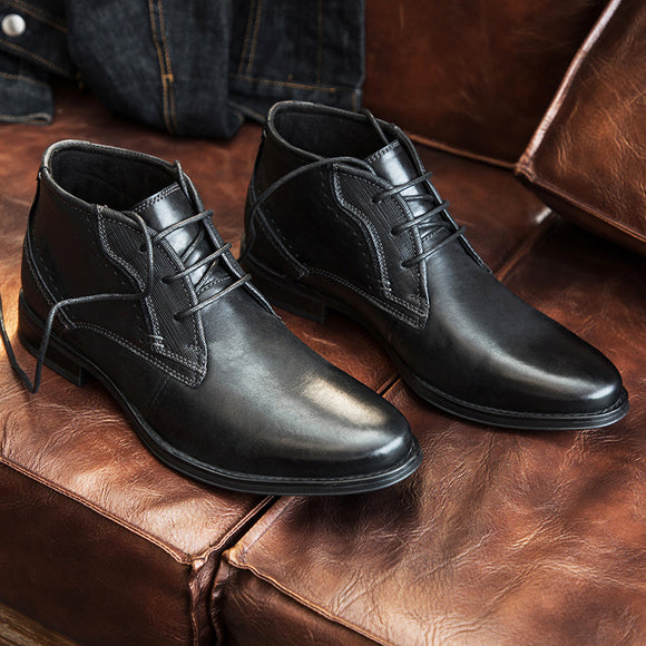 Botas Altas de Cuero Premium Estilo Caballero Inglés para Hombre