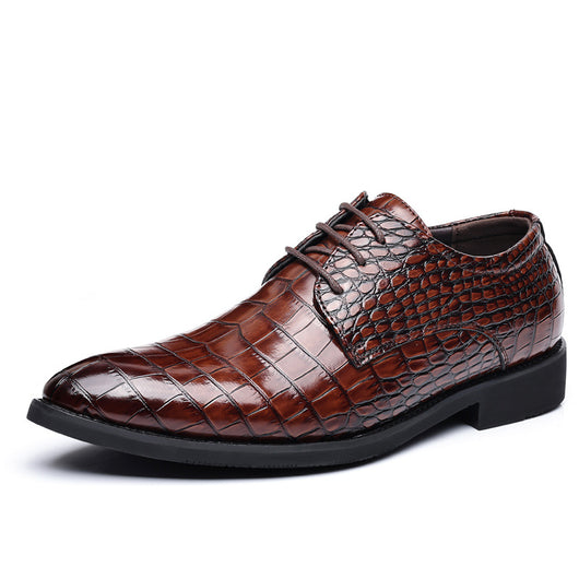 Zapatos de Cuero Inglés Grano Pez para Hombre - Estilo Business Casual - Image 5