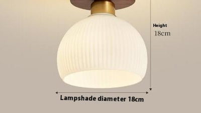 Lámpara de Techo Nogal Crema Minimalista Diseño Creativo - Image 14