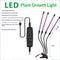 USB Interface Power Supply Four Head Plant Lamp