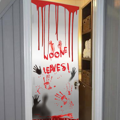 Adhesivo Decorativo Huella de Sangre y Fantasma para Puerta - Decoración Halloween - Image 9
