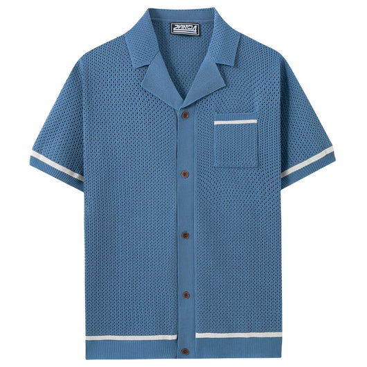 Playera de Punto Calada para Hombre - Estilo Casual Verano - Image 6
