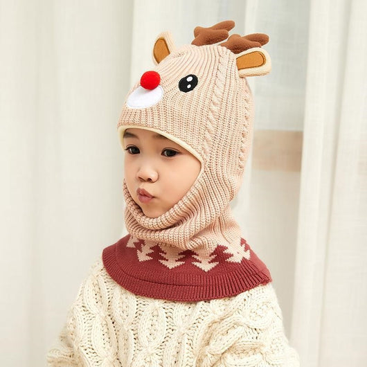 Gorro Infantil con Protección de Felpa y Babero Integrado - Image 25