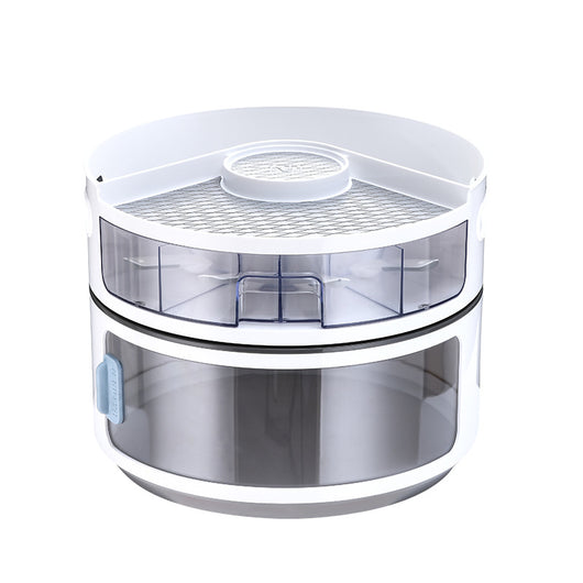 Bandeja Giratoria Doble con Almacenamiento para Cocina - Image 12