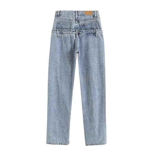 Jeans de Cintura Alta y Corte Recto para Mujer - Image 2