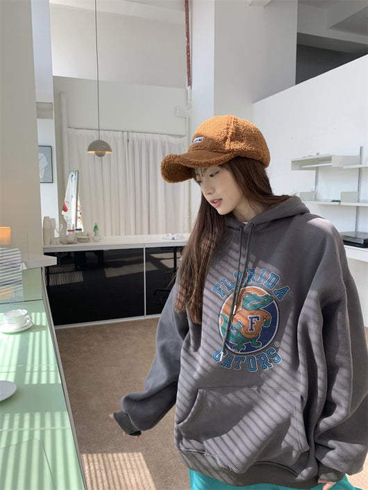 Sudadera Estampada con Capucha Versátil para Mujer - Image 11