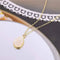 Simple Water Drop Pendant Fashion Sweet Crystal Cluster Necklace