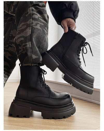 Botas Martin de Plataforma con Aumento de 7CM - Estilo Casual Elevado - Image 9
