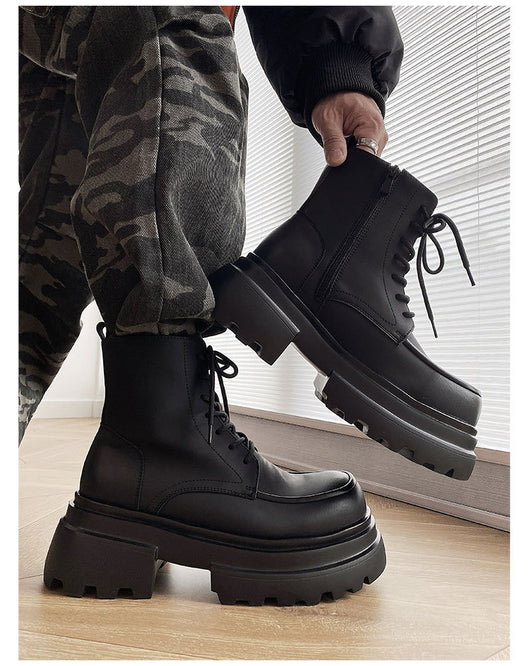 Botas Martin de Plataforma con Aumento de 7CM - Estilo Casual Elevado - Image 9