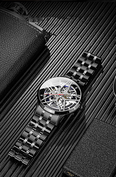 Reloj Mecánico Automático Impermeable con Esfera Hueca para Hombre - Image 9