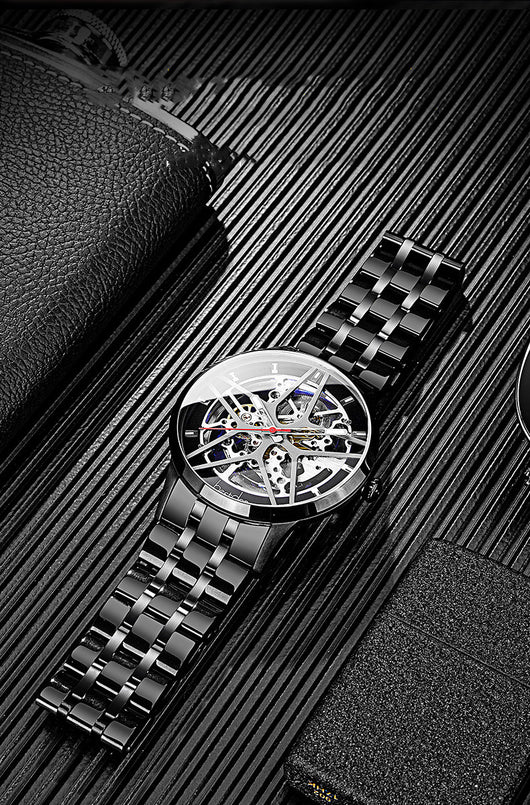 Reloj Mecánico Automático Impermeable con Esfera Hueca para Hombre - Image 9