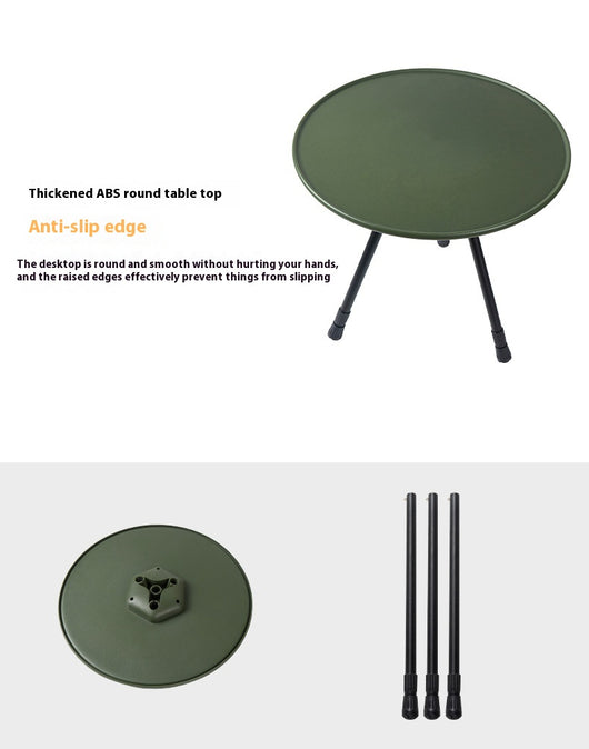 Mesa Plegable Redonda Portátil para Camping y Picnic - Image 14