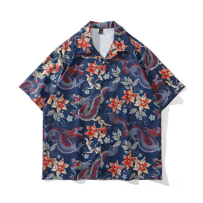 Camisa Retro Estampado Floral para Hombre - Image 5