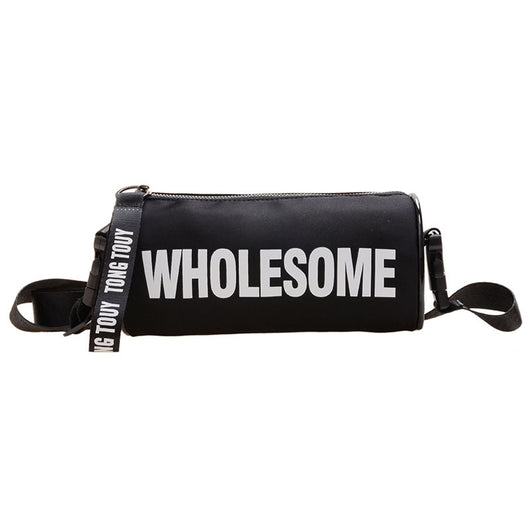 Bolso Bucket Diagonal Estilo Occidental con Letras - Image 7