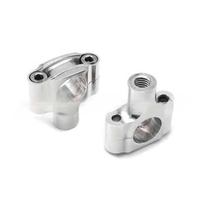 Manillar Universal de Diámetro Ajustable para Motos - Acabado Plateado - Image 12