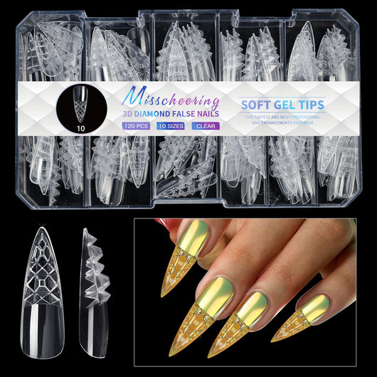 Puntas de Uñas 3D Diamond Wear de Larga Duración - Image 39